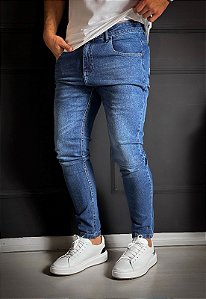 Calça Jeans Skinny Azul