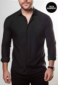 Camisa Tech Bamboo Preta Vidic