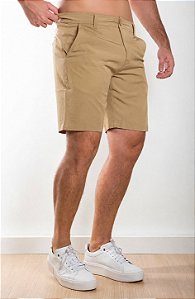 Short Tech Alfaiataria Caqui Vidic