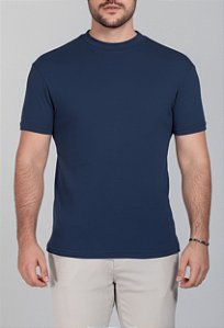 Camiseta Gola Média Marinho Vidic
