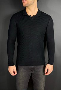 Suéter Polo Coliseo Preto Vidic