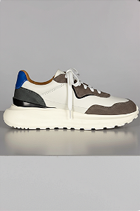 Sneaker Vidic Volcan Off Chumbo Royal