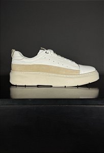 Tênis Sneaker Vidic Piero Branco Areia