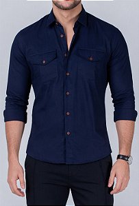 Camisa de Sarja Marinho Vidic