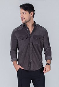 Camisa Cotelê Grafite Vidic
