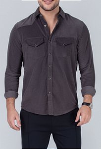 Camisa Cotelê Grafite Vidic