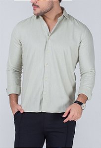 Camisa Maquinetada Verde Claro Vidic