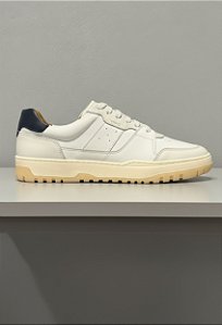 Tênis Sneaker Vidic Soho Branco e Marinho