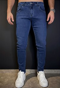 Calça Jeans Skinny Azul Naval