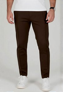 Calça Alfaiataria Tech Vidic Marrom