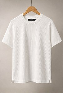 Camiseta Monaco Texture Vidic Branca