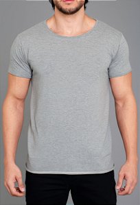 Camiseta Básica Cinza Mescla VIDIC