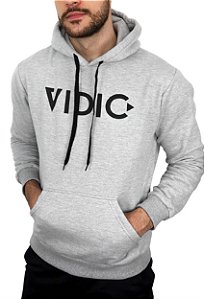 Moletom Canguru Vidic Cinza