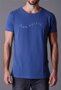 Camiseta Estonada Free Spirit Azul Vidic