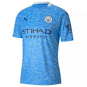 Camisa Manchester City I 2020 2021 Masculina