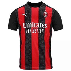 Camisa Milan I 2020 2021 Masculina