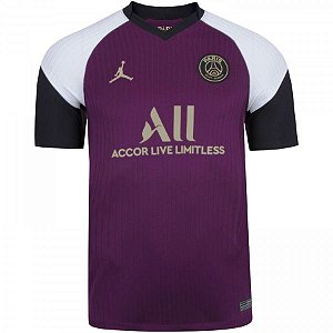 Camisa Paris Saint-Germain (PSG) x Jordan III 2020 2021 Masculina