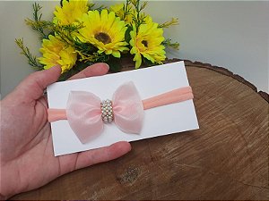 Laço Gravatinha Luxo Rosa