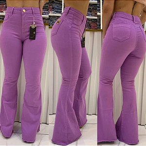 Calça Flare Lilas