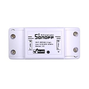 kit 10 unidades Interruptor Sonoff Basic R2 Wifi / Automação Residencial