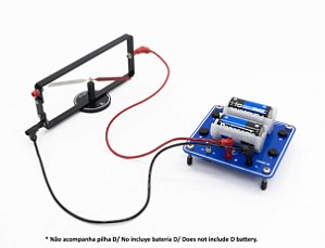 CONJUNTO OERSTED COM FONTE DE ALIMENTAÇÃO CC - ENSINO INDUÇÃO MAGNÉTICA, REGRA DA MÃO DIREITA - SCN-F006H