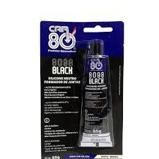 Silicone Preto Alta Temperatura Neutro Car 8098 Black 85gr