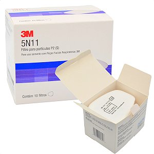 Filtro 5N11 para mascara 3m Caixa com 10 Unidades