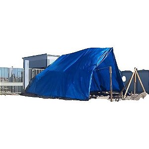 Lona Plástica Azul Cobertura Carreteiro 6 X 8  Metros PPG 12