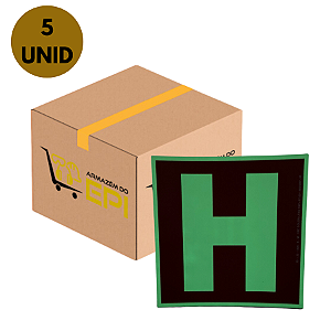 KIT 5 PLACAS HIDRANTE 20 X 20 CM - FOTOLUMINESCENTE ANTICHAMA