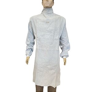 AVENTAL DE RASPA BARBEIRO COM GOLA PADRE E PUNHO INDCOUROS CA 25971