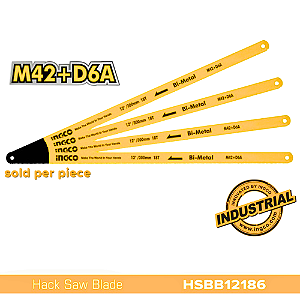 Lamina Serra Bimetal 300MM 18 Dentes P/ Arco De Serra Ingco Cod. HSBB12186