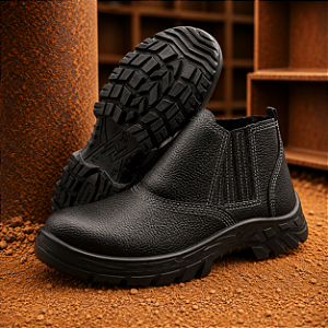 Botina Sapatao De Segurança Elastico Eco Safety Primavera Pr122-AP Bico De Pvc CA 20214