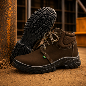 BOTA PVC SEGURANÇA ECOSAFETY NOBUK CAFE PS-139 CA 40677