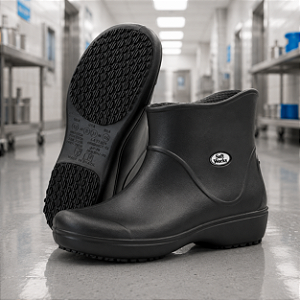 Bota de EVA Cano Curto 15cm Térmica com Solado Antiderrapante Preto BB85 Soft Works CA 37390