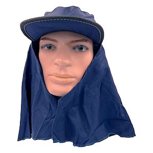 Touca Boné Árabe Filtro Uv Helanca Azul Marinho Com Velcro Nexus CA 27508