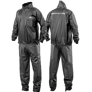 Capa de Chuva para Motoqueiro Delta Flex Pvc Preta Sem Capuz