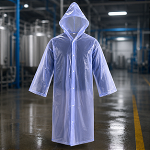 Capa de Chuva Transparente Longa Vinil PVC Impermeável Vinilseg CA 35560