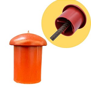 Kit 100 Protetor Ponta Vergalhão Plástica Pa Epi Segurança