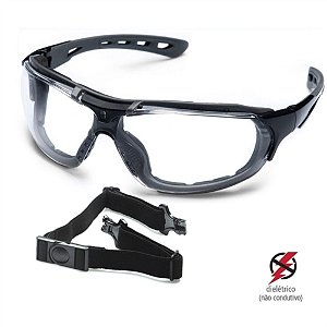Óculos de Proteção Roma Incolor - STEELFLEX