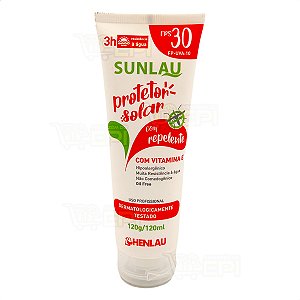 Protetor Solar Fps 30 Com Repelente 120Ml Proteção Uva UVB Sem Oleo