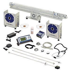 Conjunto de acústica com tubo de Kundt, sensor e software