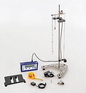 Conjunto pêndulo simples e pêndulo em barra, com multimedidor analógico e digital e sensor fotoelétrico