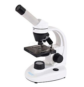 Microscópio Biológico Monocular c/ Aumento de 40x a 640x LED 1W