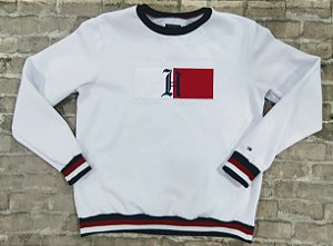 teddy moletom com capuz tommy hilfiger