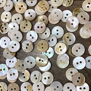 Botão Madrepérola Natural Camisaria Tamanho 18 (11,5mm) - 1.000 Peças