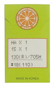 HAX1 18 - AGULHA ORANGE PARA MAQUINA DOMESTICA