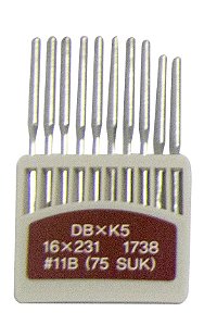 DBXK5 11-ORAN - AGULHA ORANGE PARA BORDADEIRA MULTICABEÇA (PONTA BOLA)