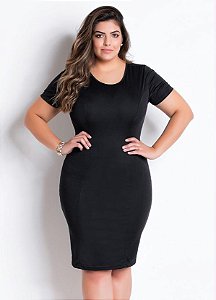 Vestido Tubinho Preto Moda Evangélica