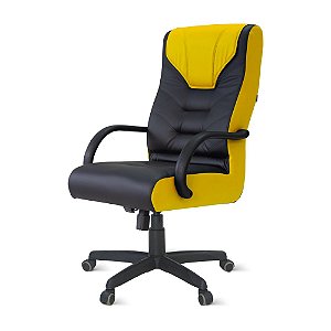 Cadeira Gamer Galluzzo Giratória Relax PT c/br PT/AM