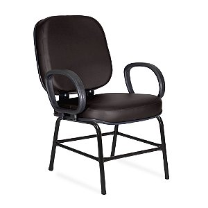 Cadeira Obeso Torino Plus Size Fixa Marrom